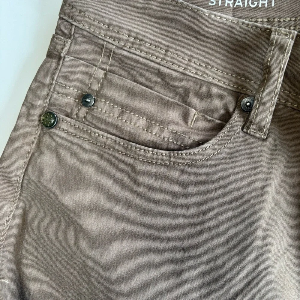 Liverpool Men's 30x34 Cub Relaxed Straight‎ Pants Brown Casual NEW